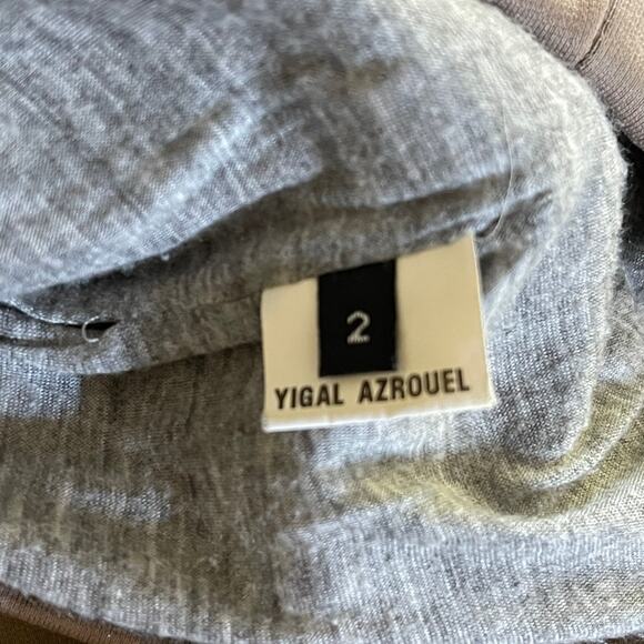 Yigal Azrouel Beige Bodycon Ruched Dress Size 2 - Picture 10 of 12